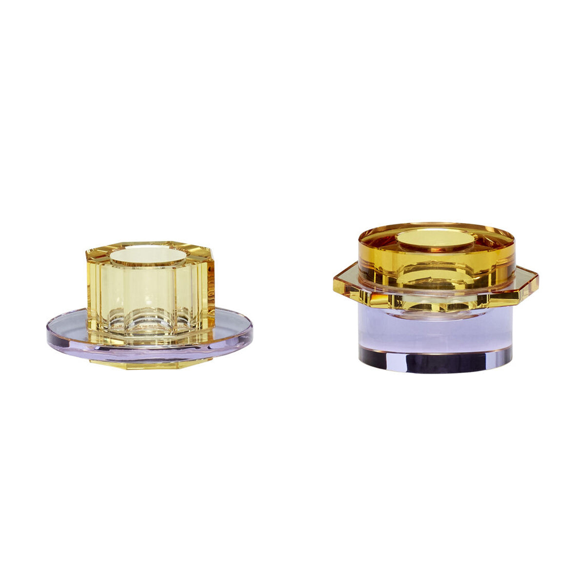 Hübsch kandelaars Kiosk - kristal - ø6xh4cm