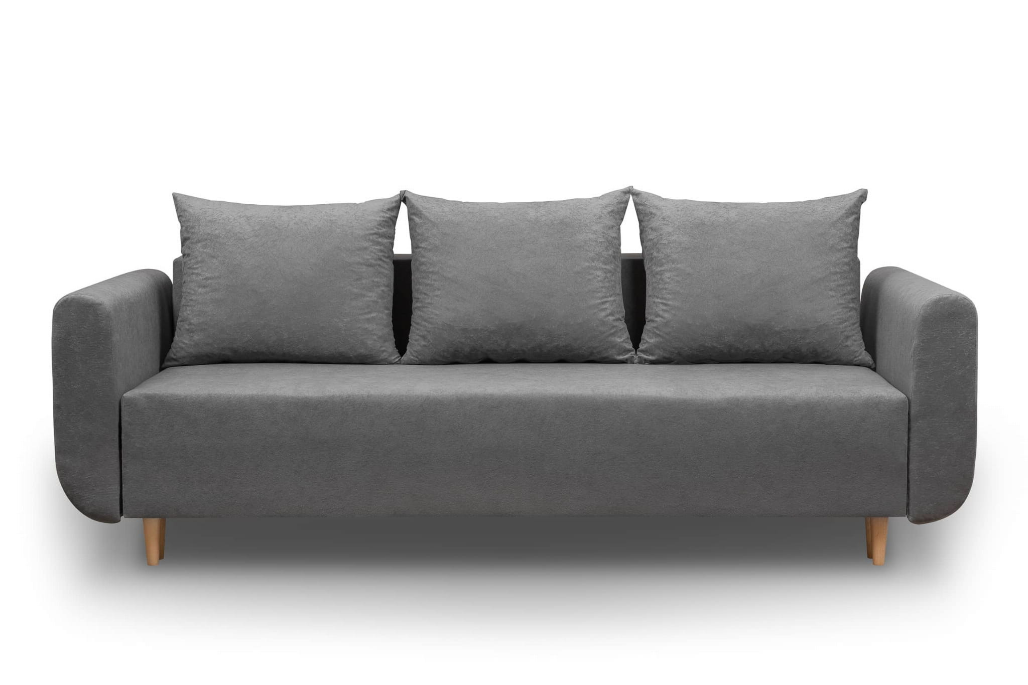 Sofa ze sprężynami bonell rozkładana Lugo PLUS Szara