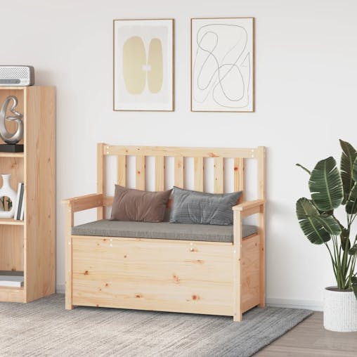 NNEVL Bench 112.5x51.5x96.5 cm Solid Wood Pine