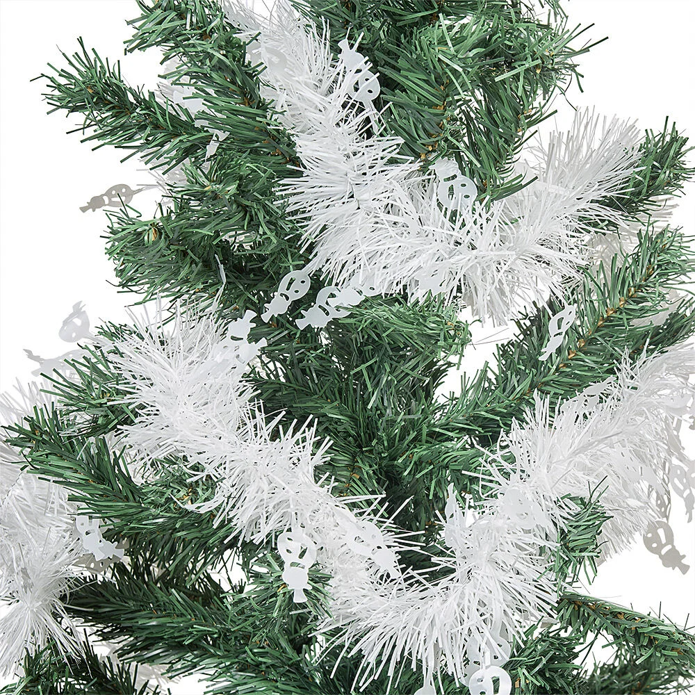 Guirlande de No&euml;l à brins blanc scintillant L 3 m