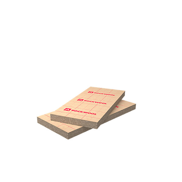 Panneau laine de roche Rockwool Rockmur kraft - 1,35 x 0,6 m ép. 40 mm - R=1,1 m².W/K (lot de 14 panneaux)