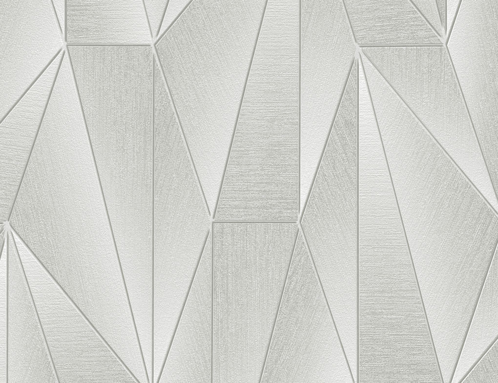 Vliestapete Grafik Metallic Grau