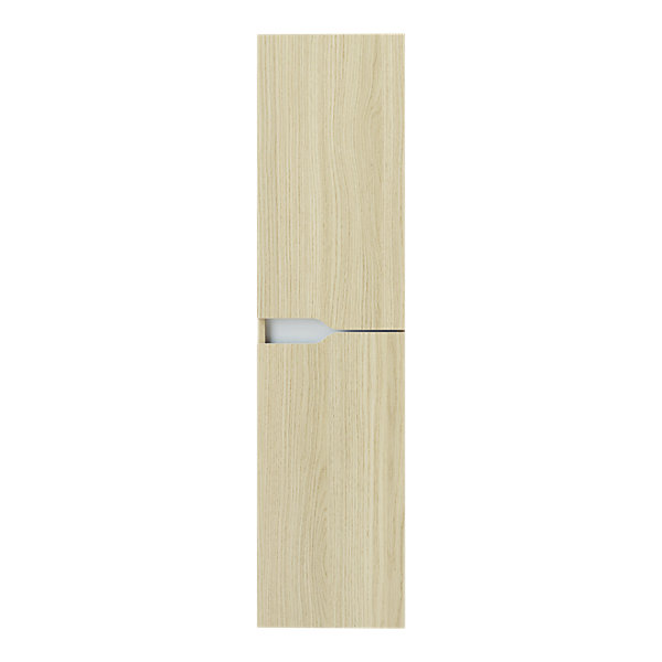 Colonne de salle de bains effet bois 2 portes 1 tiroir l.30 x H.120 x P.30 cm, Tolima