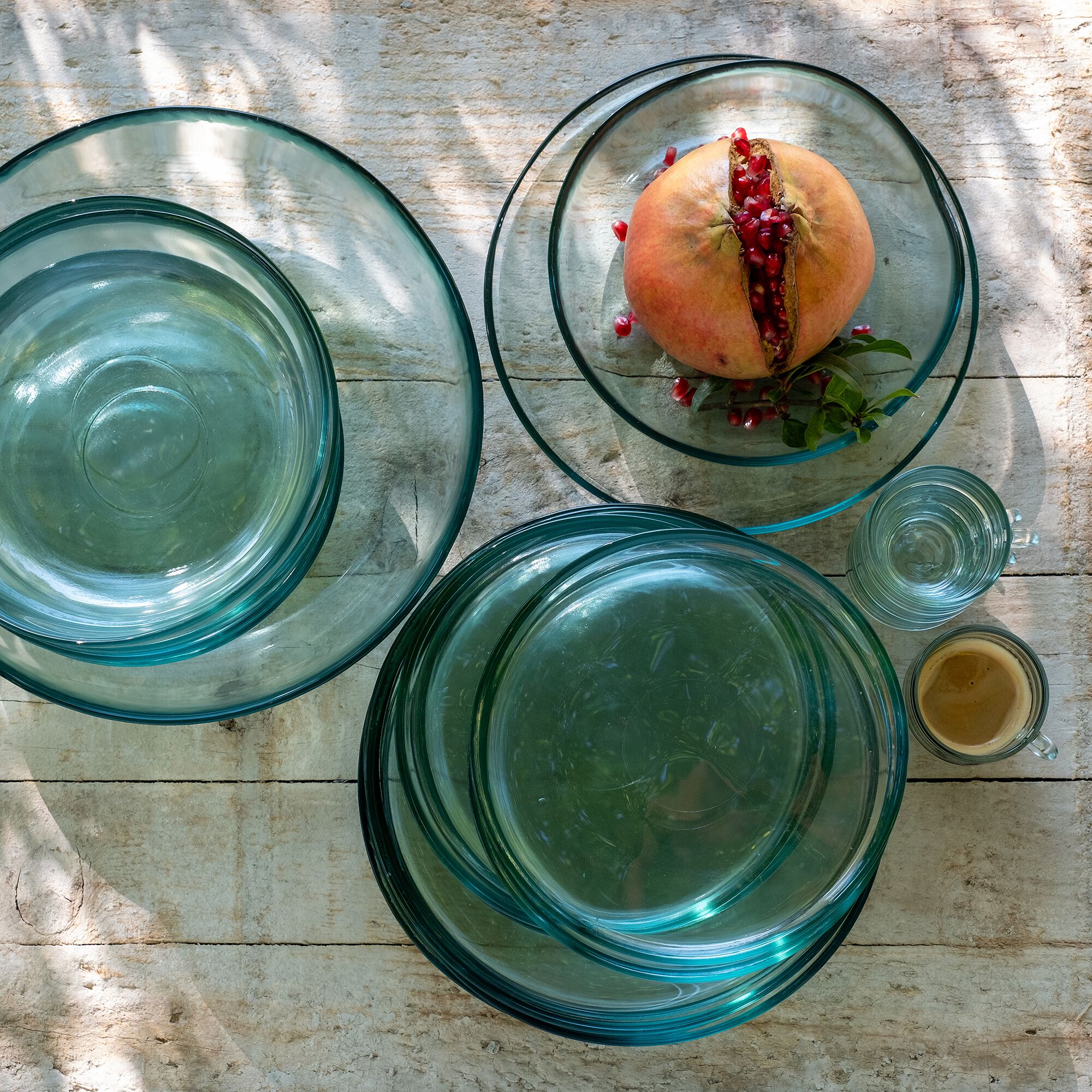 ECUME - Lot de 4 tasses à café 10cl - transparent