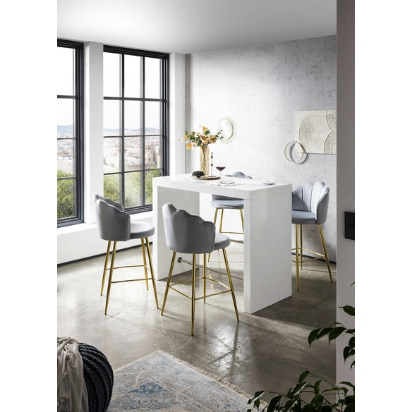 Bartisch, BxHxT: 130 x 105 x 60 cm, MDF/Metall