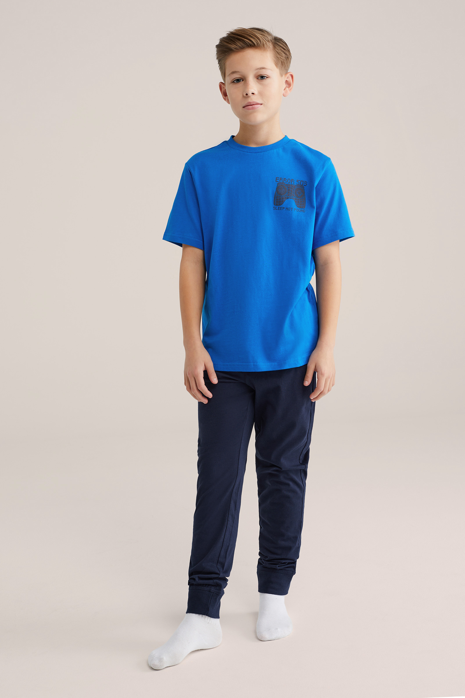 Jongens pyjama met print