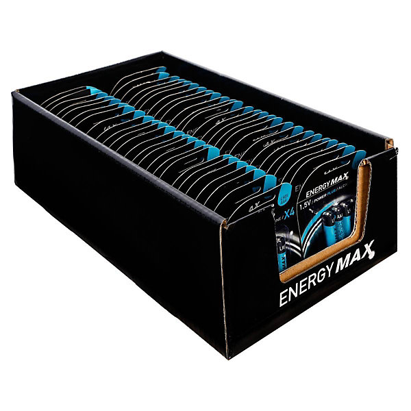 Lot de 4 piles Power Plus LR03 avec- Bleu foncé- 5five