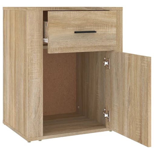 NNEVL Bedside Cabinet Sonoma Oak 50x36x60 cm Engineered Wood