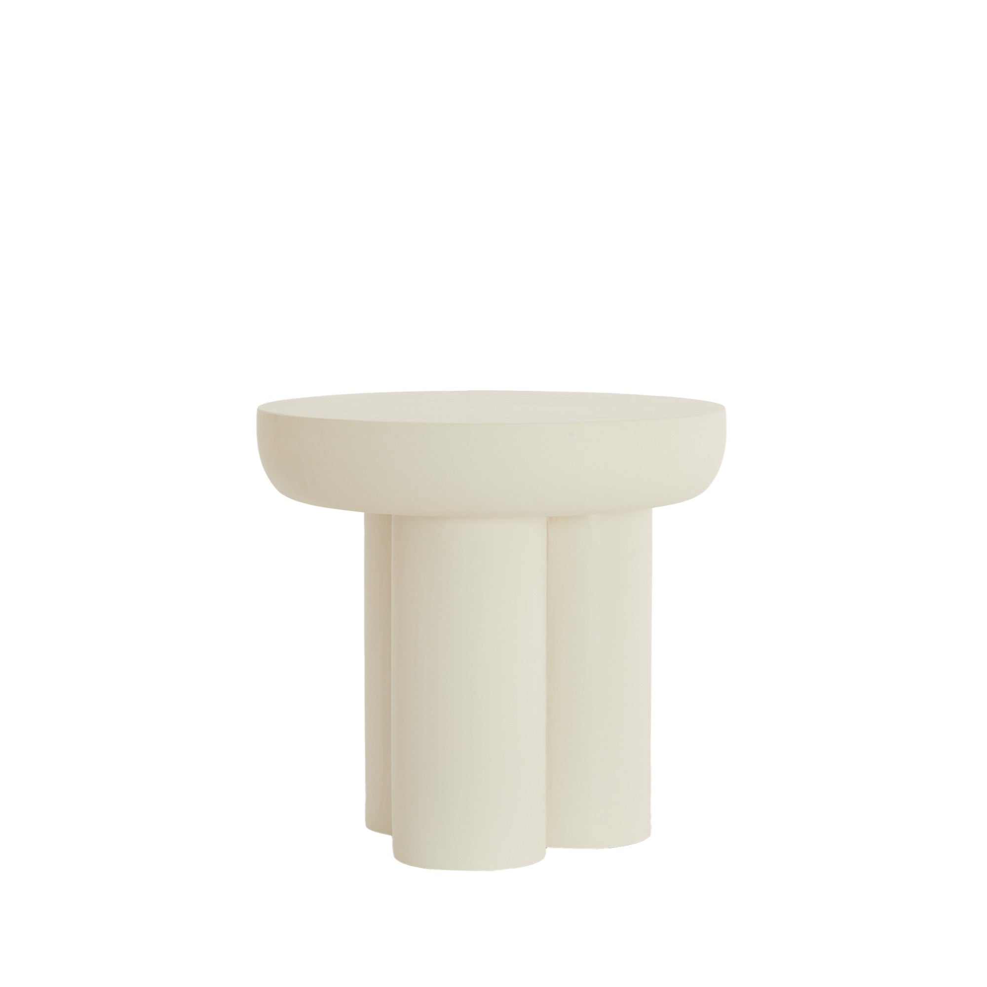 Light & Living bijzettafel Mizuho - wit - Ø50cm