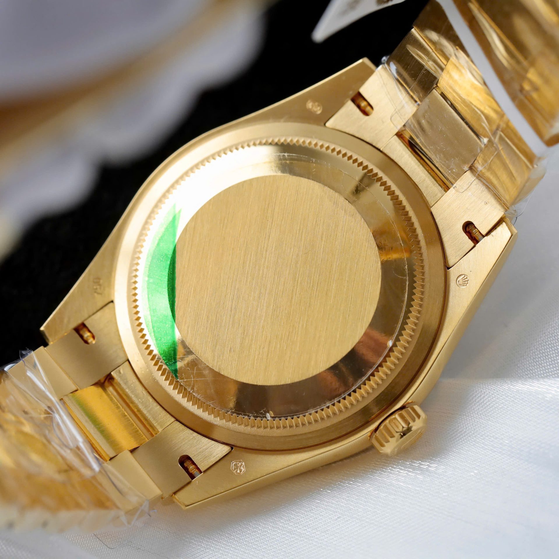 Rolex Day-Date YG Plated Green Dial With Diamonds 36mm Super Clone