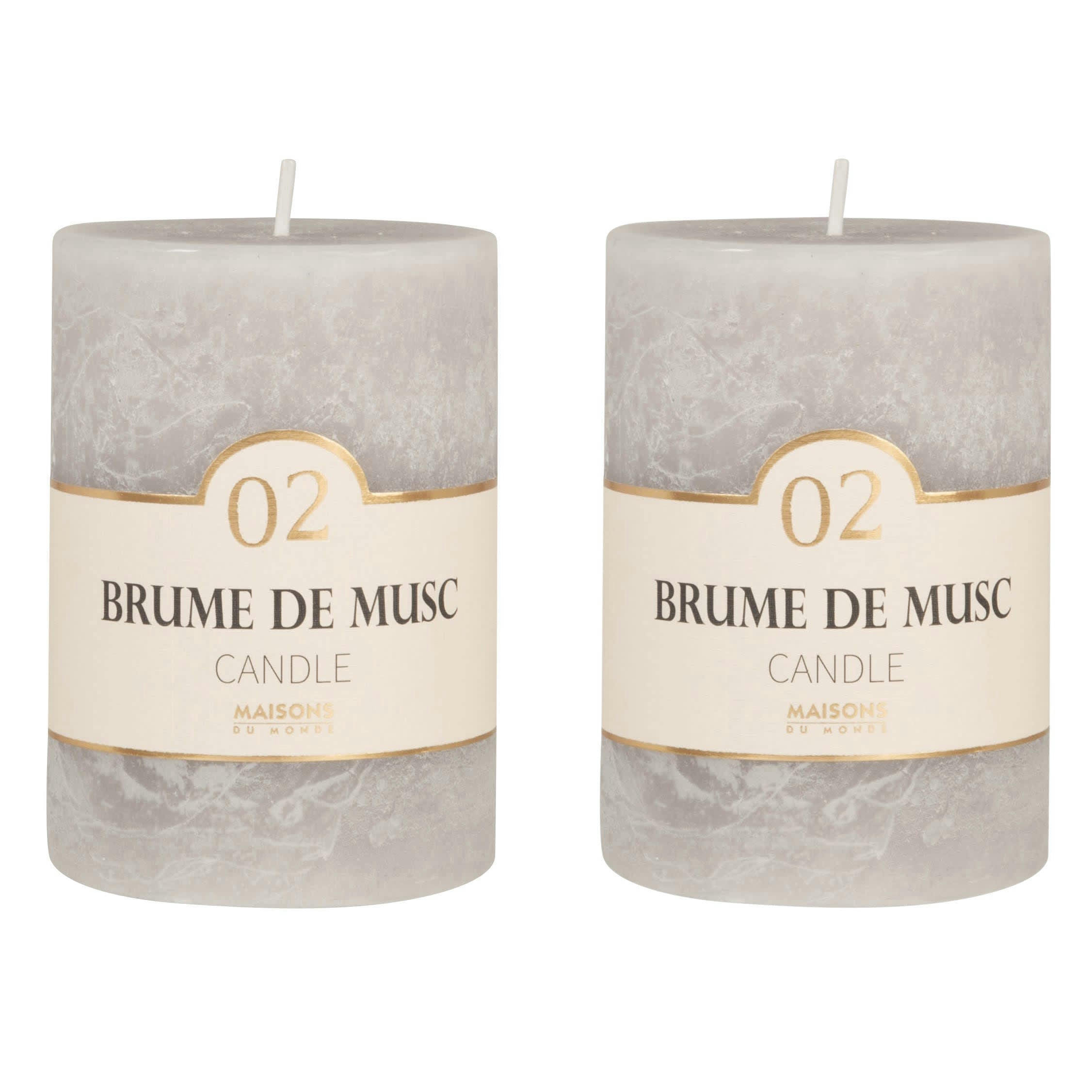 COLORAMA - Bougie parfumée grise H10, 330g