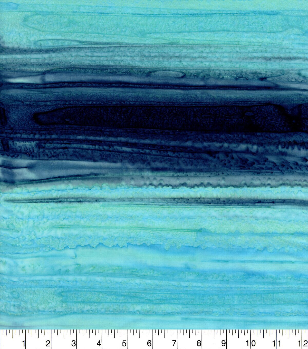 Hi Fashion Teal Ombre Batik Cotton Fabric