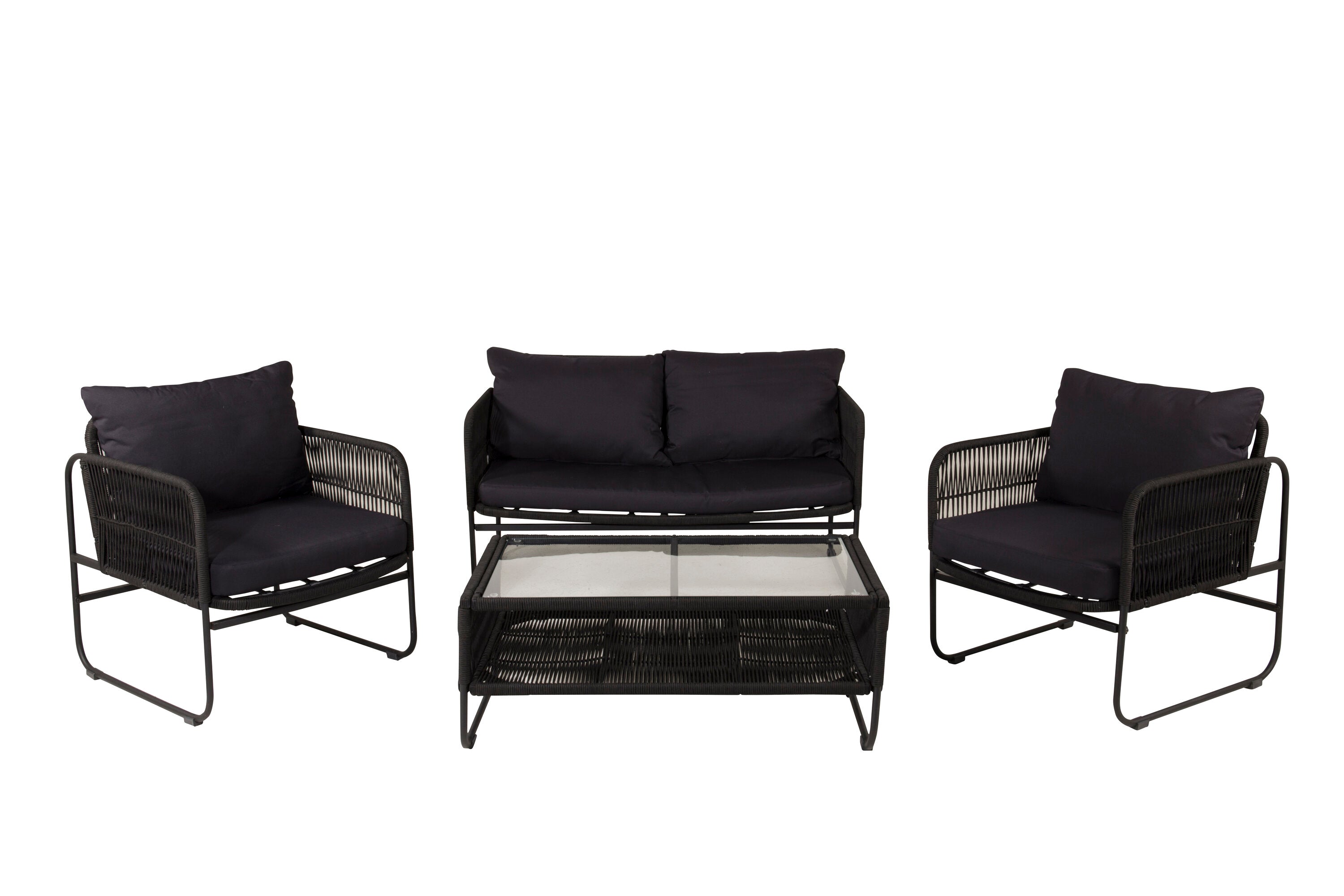 Rebellenclub Hibis Loungeset - Zwart