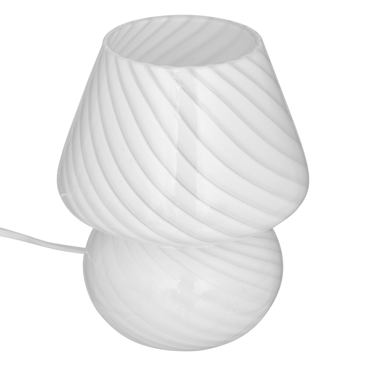 "Cara" mushroom lamp White, H18 cm