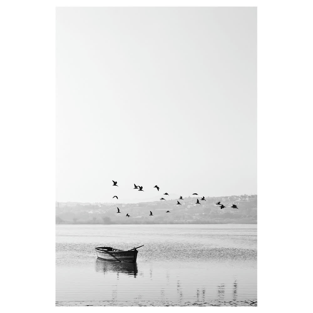 - Tableau impression sur toile la paix du lac 60x90cm