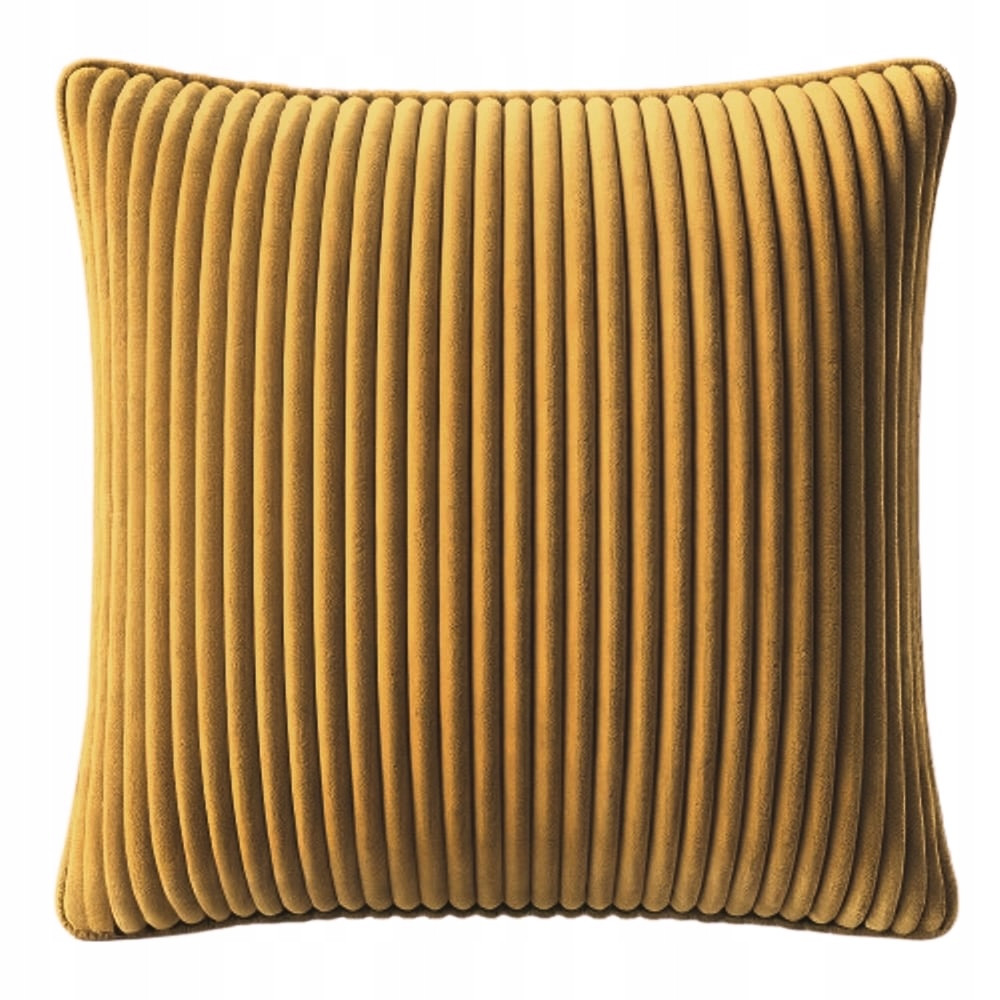 Poszewki premium na poduszki 60x50cm welur sztruks MUSZTARDA