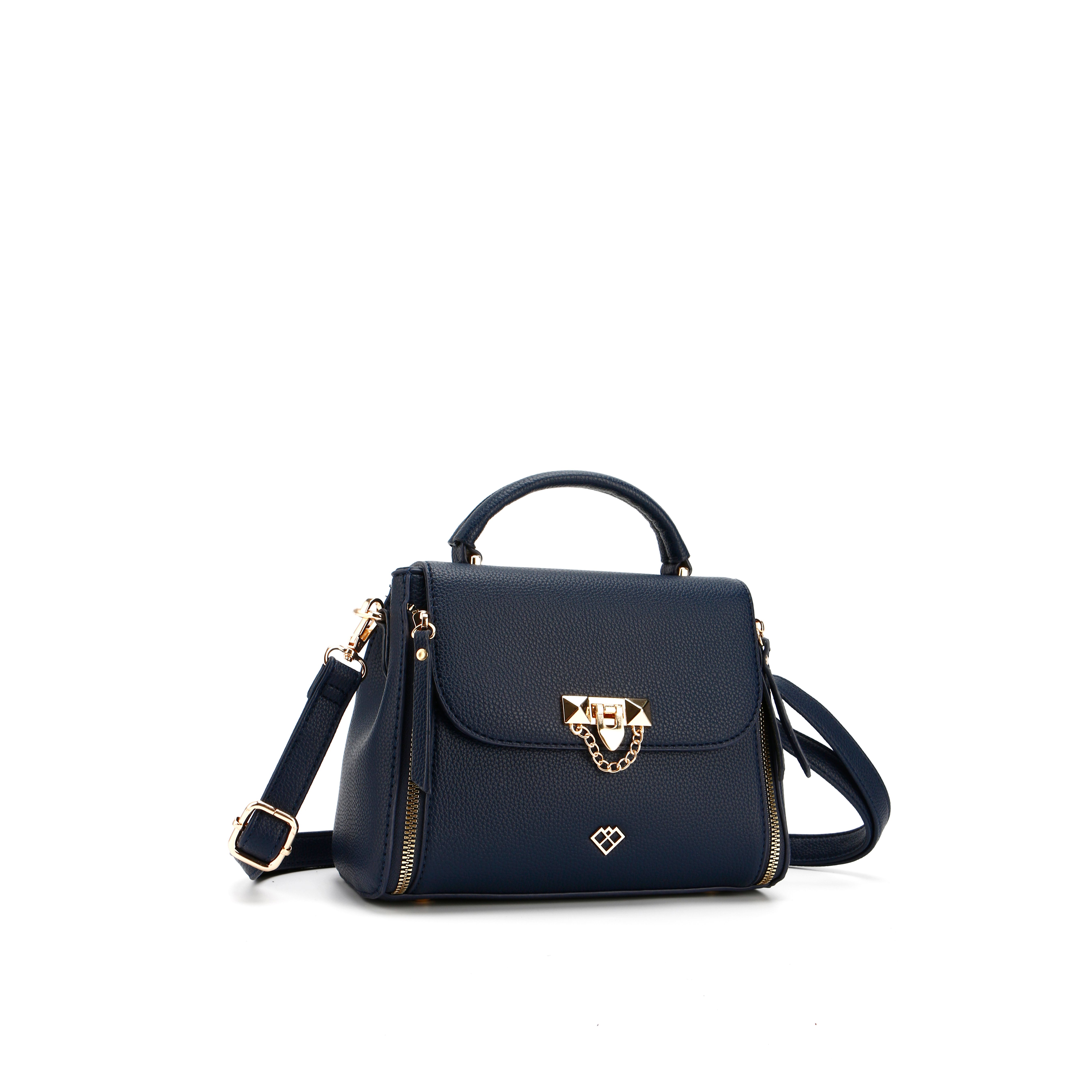 JFY Cario Co. Trapezoid Shape Top Handle Grab/ Cross Body Bag