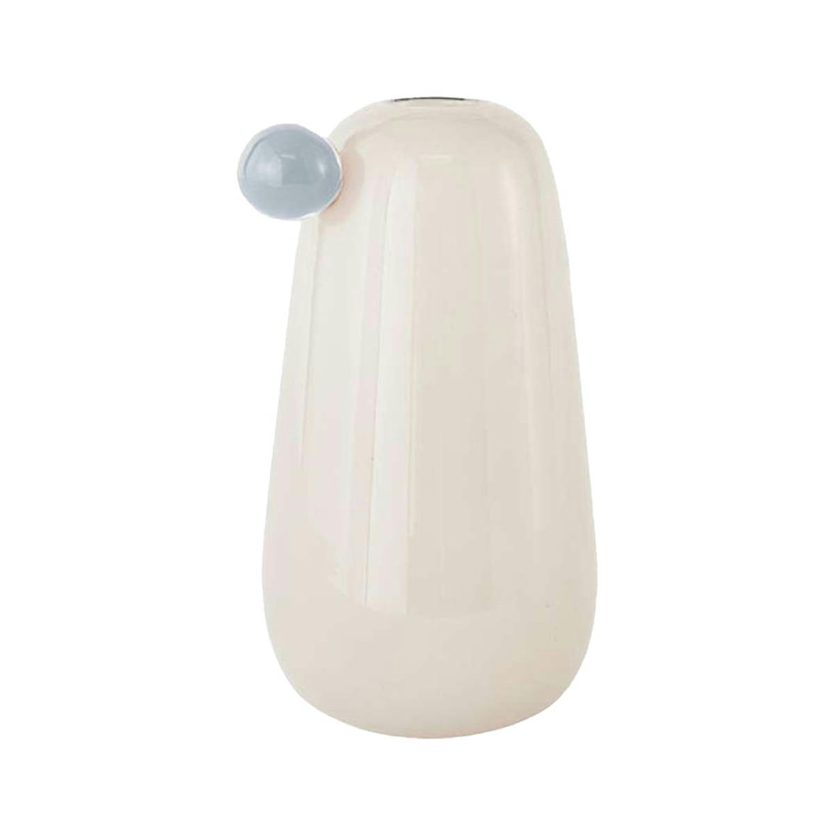 INKA - Vase blanc en verre Ø20xH34cm