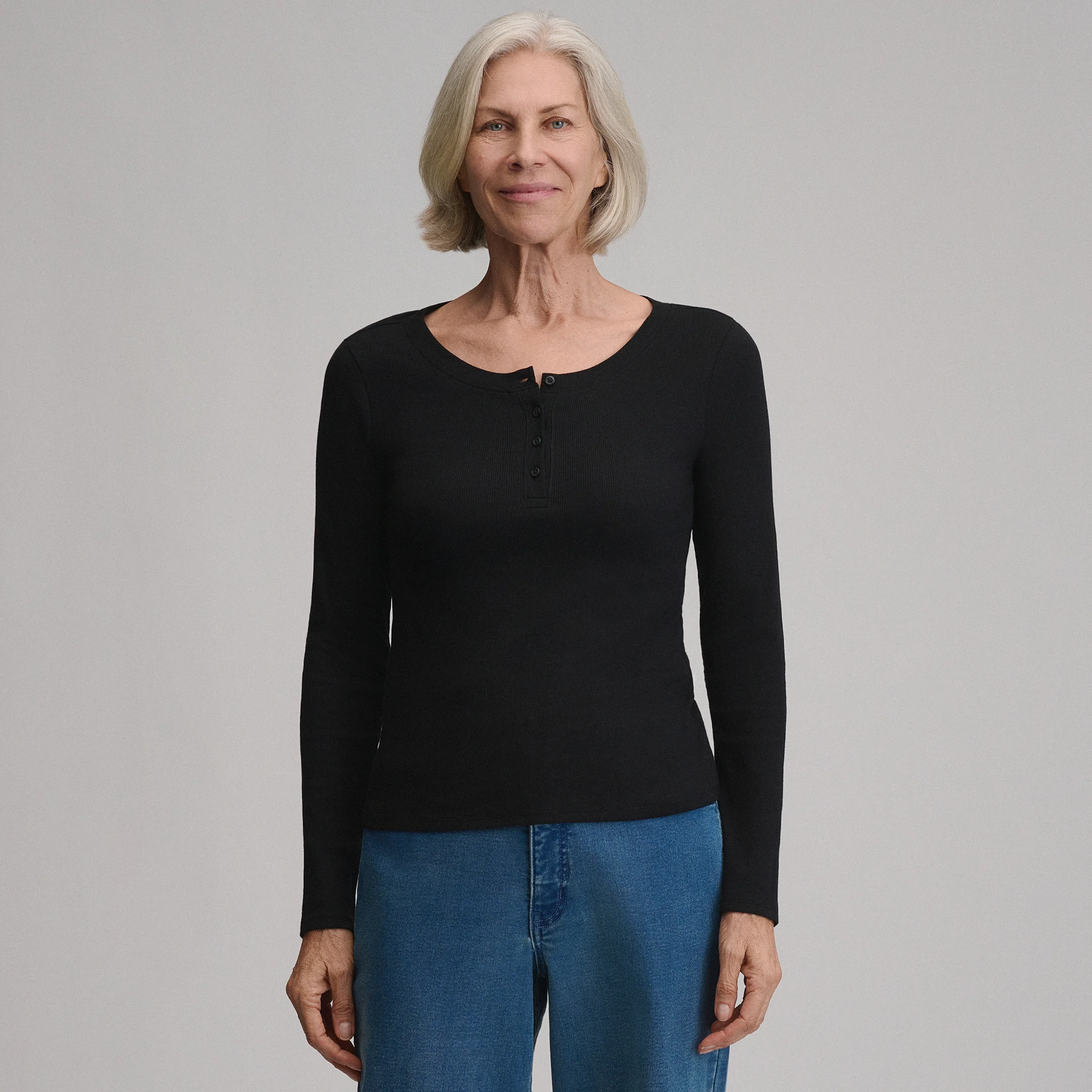 Women's Softline Rib Long-Sleeve Henley
