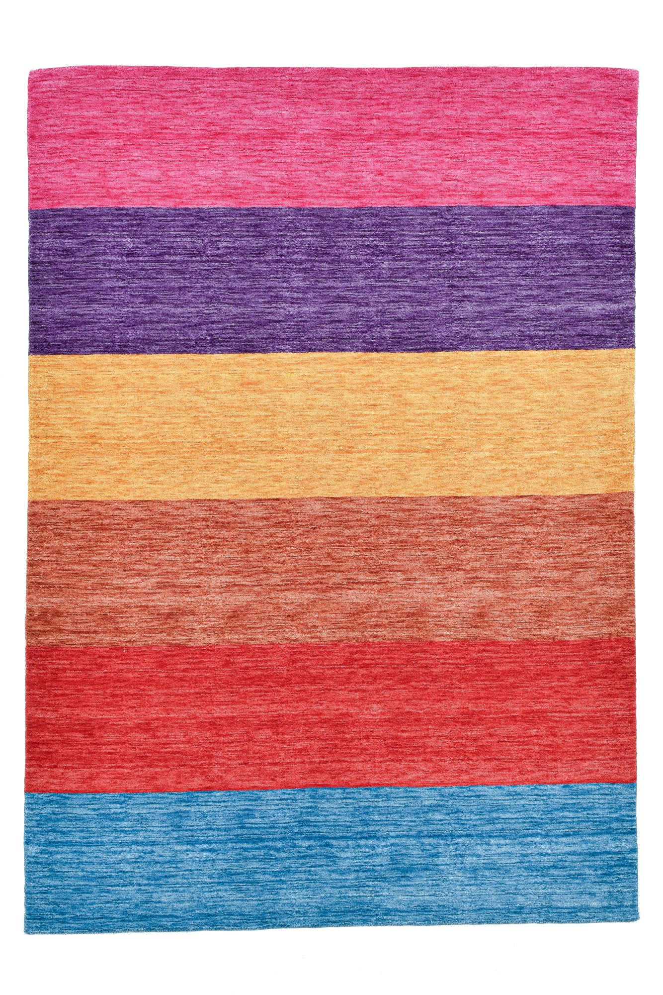 HOLI - Tapis salon tissé main en laine multicolor 70x140 cm