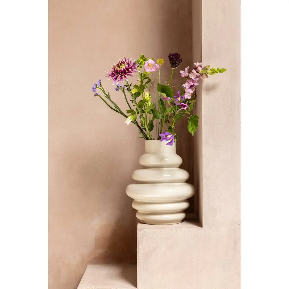 Vaas Arnica - off-white - keramiek - 30x&Oslash;25 cm