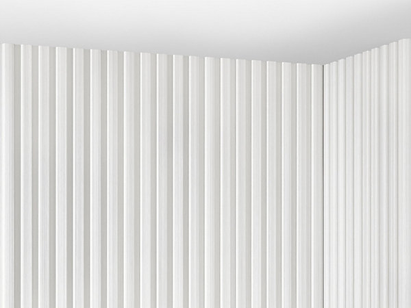 Panneau mural 3D - Pack de 3,71 m² - Blanc - Lot de 8 pièces - TATIANA