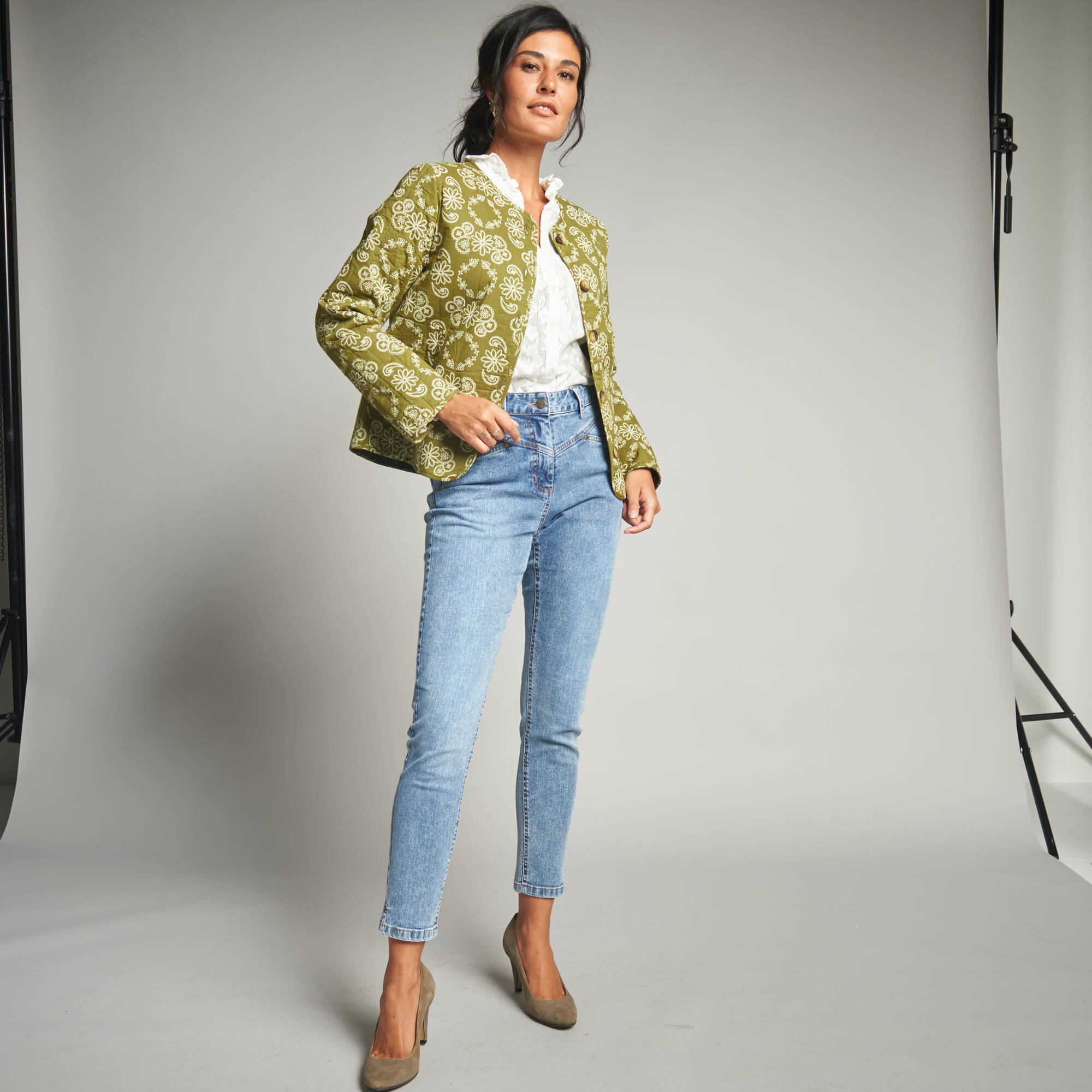 Veste matelassée imprimée