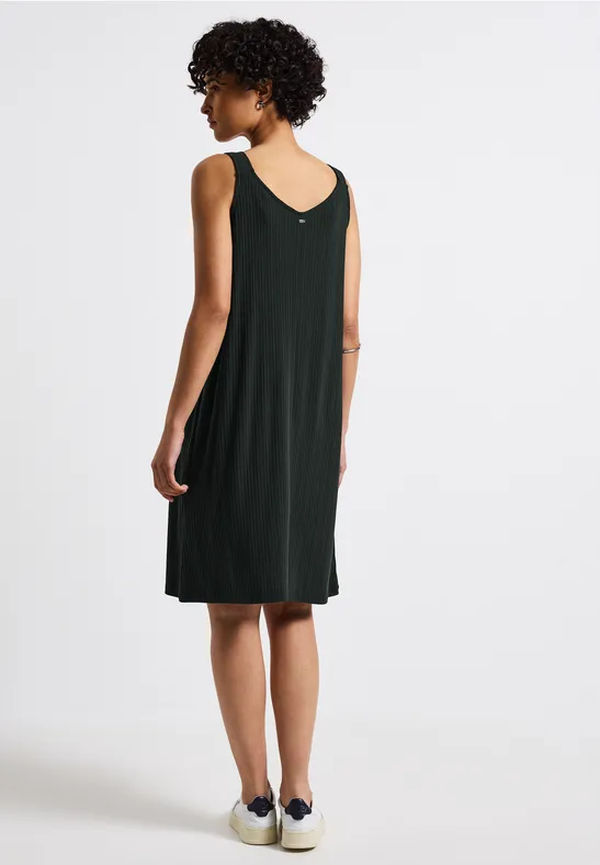 Trägerkleid in Unifarbe