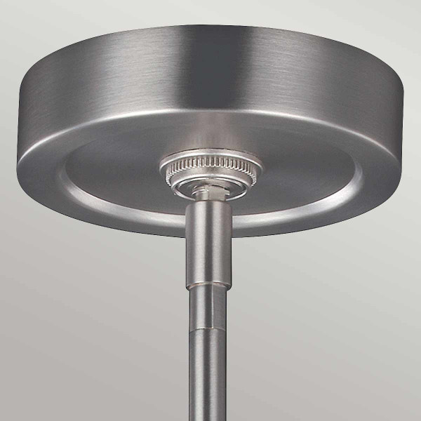 Lampa wisząca Oberlin satynowy nikiel LED 1x8W Ciepła biel 800lm Feiss