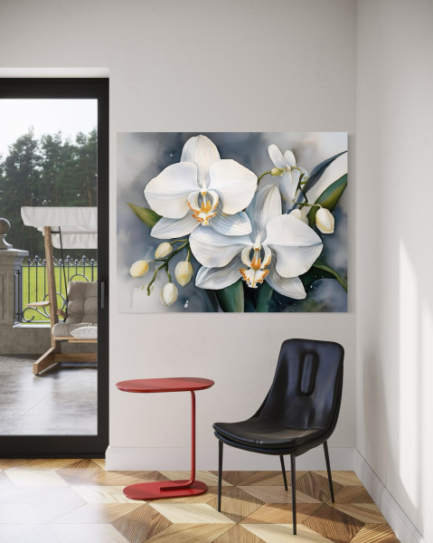 Feeby Obraz na płótnie, Kwiat Orchidei Abstrakcja 60x40