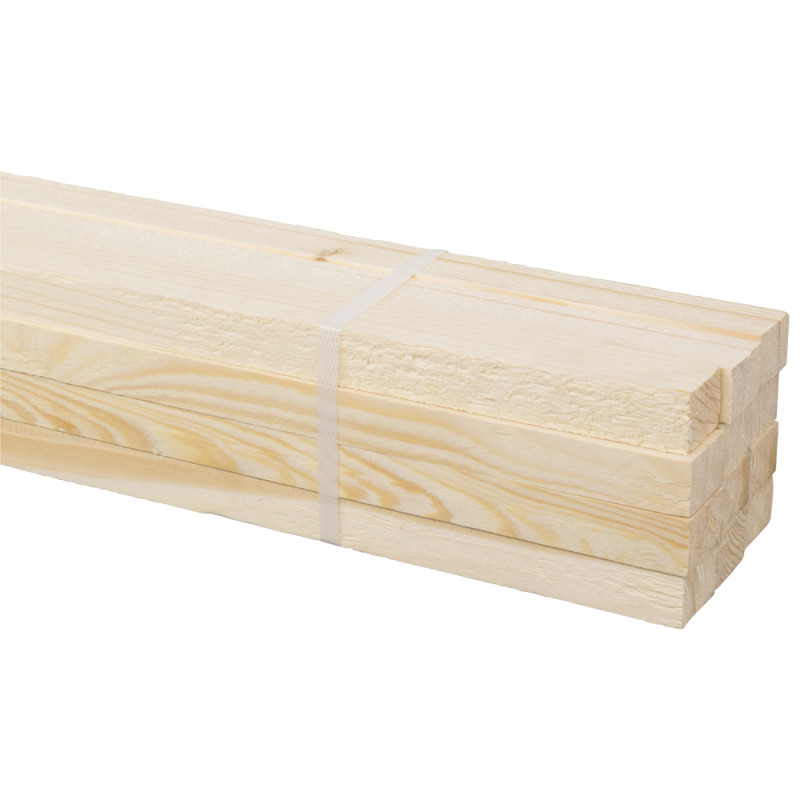 Bois brut 270 x 3,1 x 2,2 cm 12 pièces