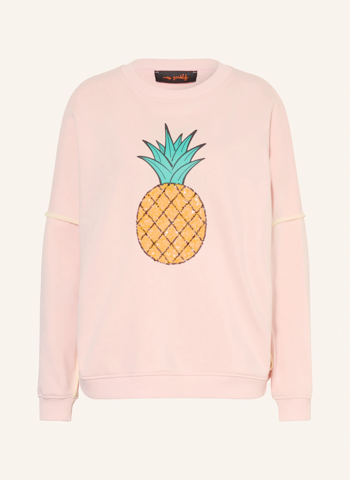 miss goodlife Oversized-Sweatshirt mit Pailletten