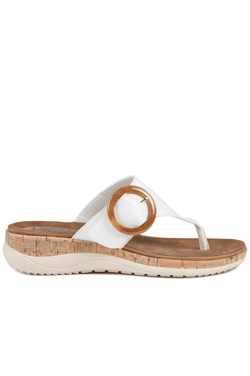 Pavers Wide Fit Comfort Toe Post Sandals