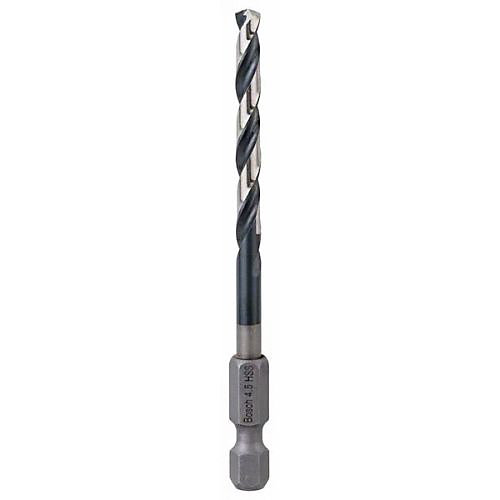 Foret métal diamètre 4,5 x 87mm longueur utile 47mm - queue 6 pans 1/4'' - BOSCH - 2608577055