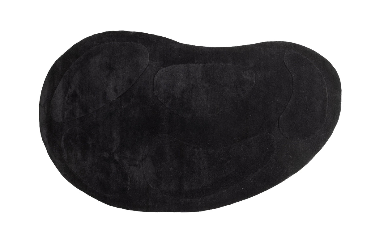 Rebellenclub Vloerkleed Koa Ovaal - zwart - 290 x 175 cm