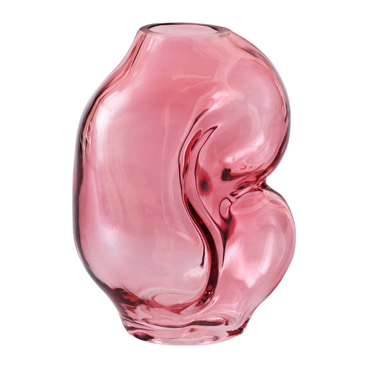 HKliving Gleam Glass Vaas Small - Rose