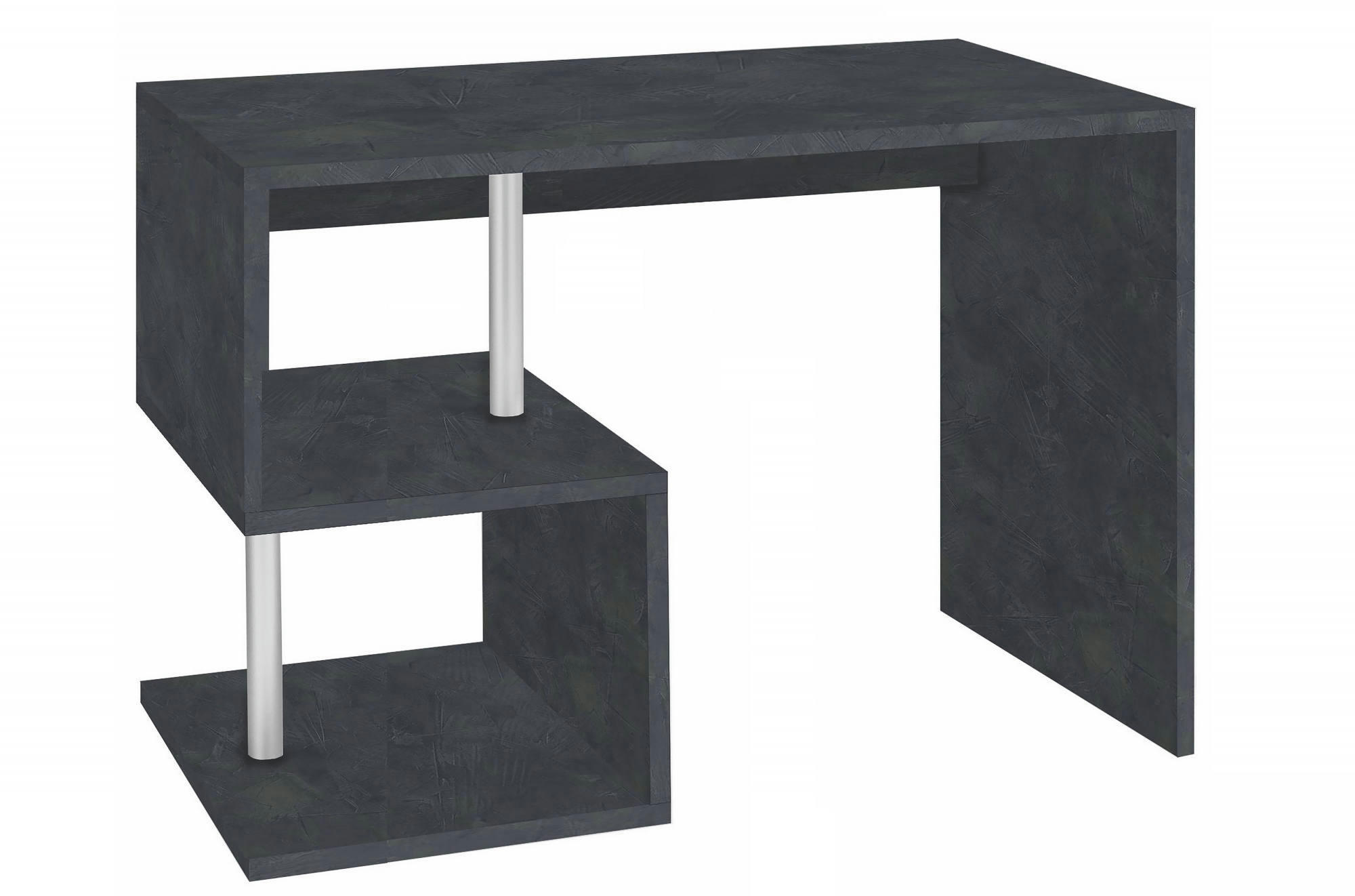 - Bureau moderne effet bois gris cendre