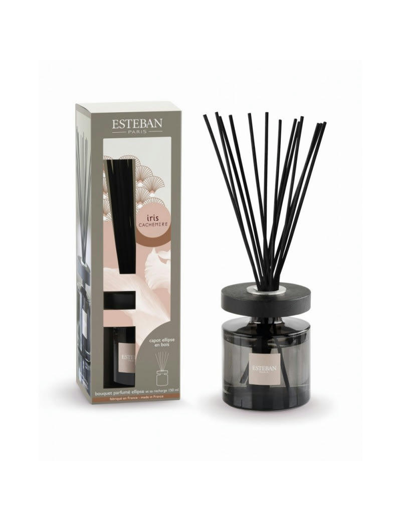 IRIS CACHEMIRE - Bouquet parfumé ellipse et sa recharge 150ml iris cachemire