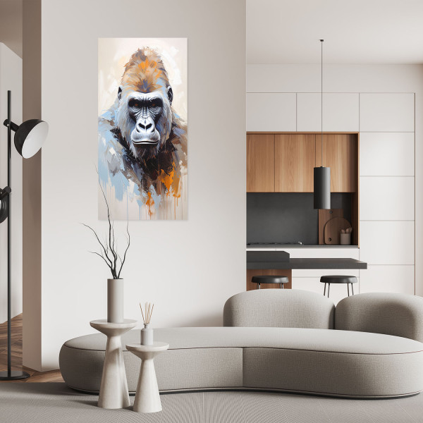 Naklejka samoprzylepna Feeby Goryl portret zwierzęta 40x80