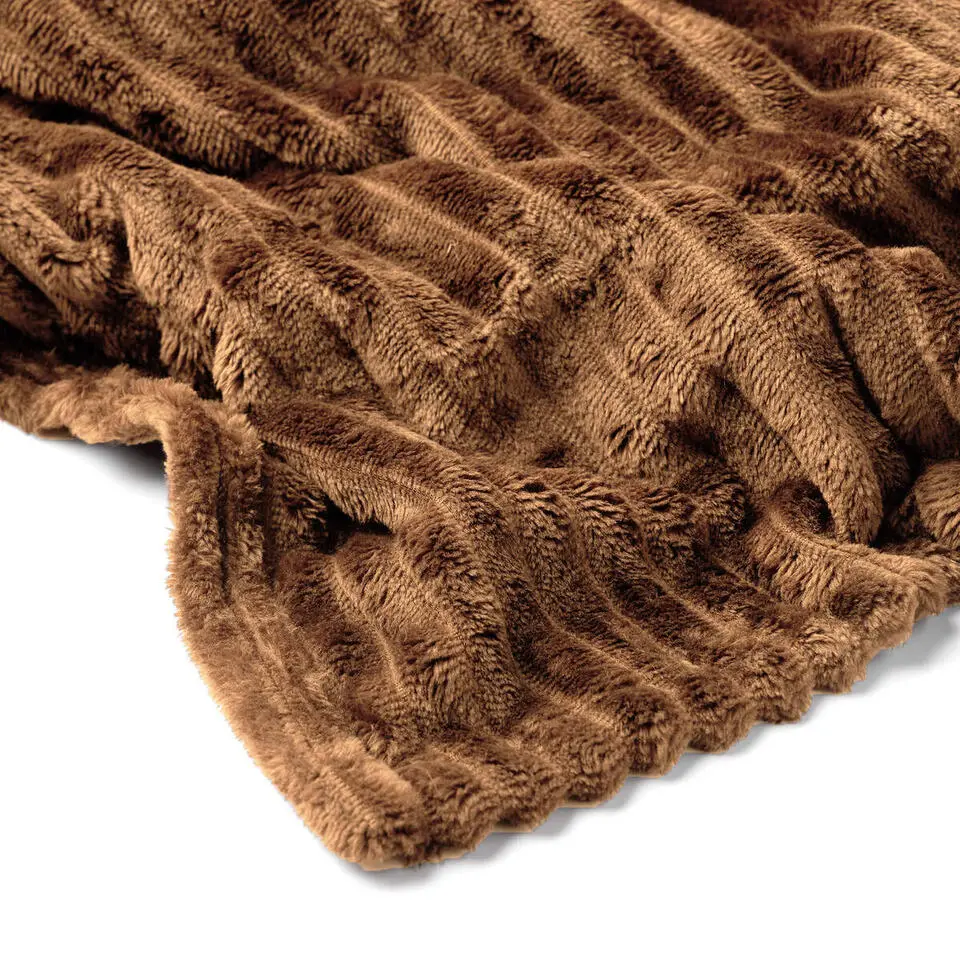 Plaid Marthy - Tobacco Brown - 140x180 cm