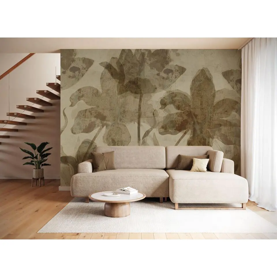 Komar fotobehang bladeren bruin - 250 x 300 cm