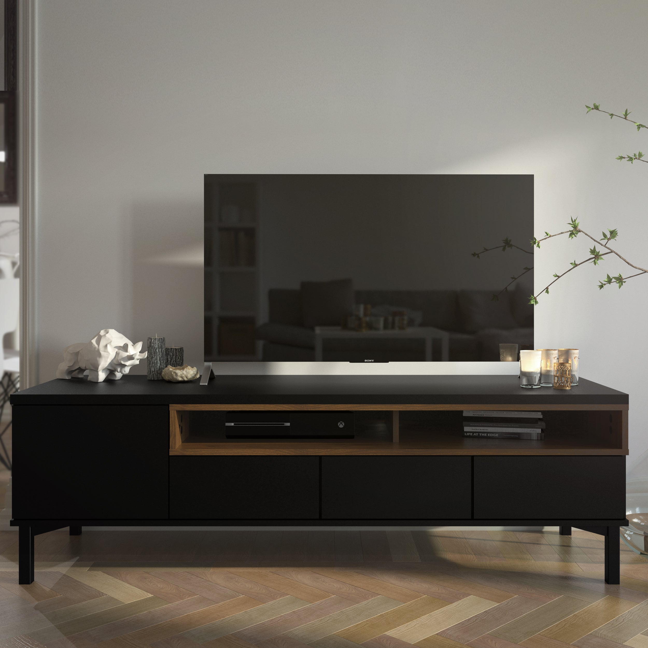 by fonQ basic Nook Tv-meubel - Zwart