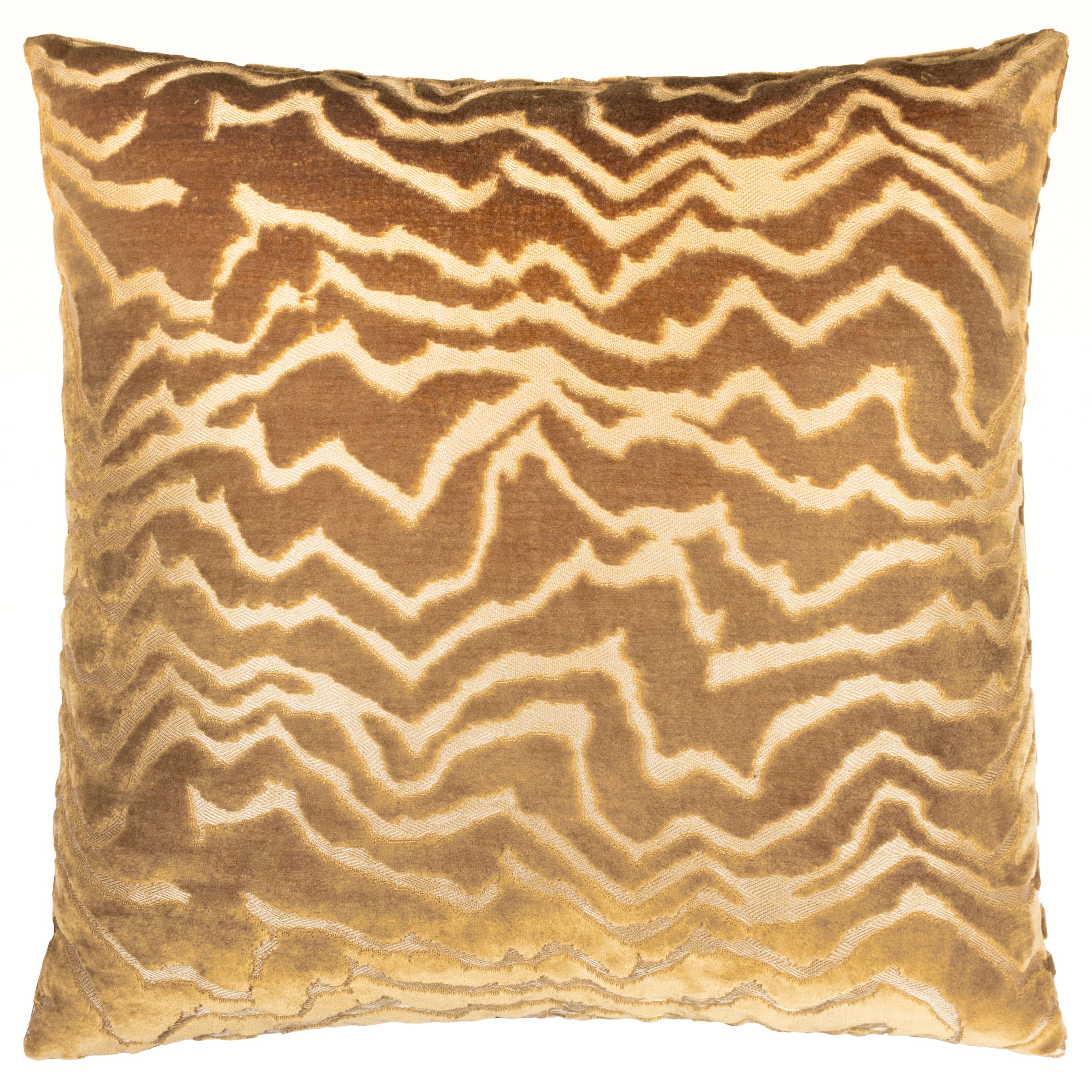Paoletti Tierra Cut Velvet Abstract Cushion