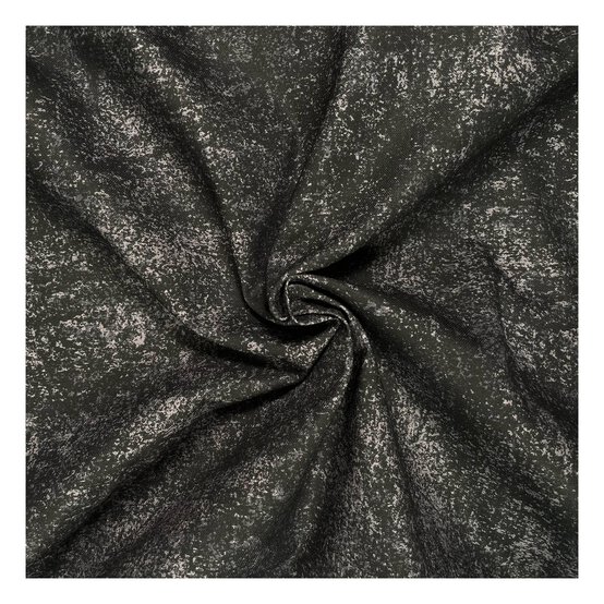 Black Cotton Textured Blender Fabric by the Metre