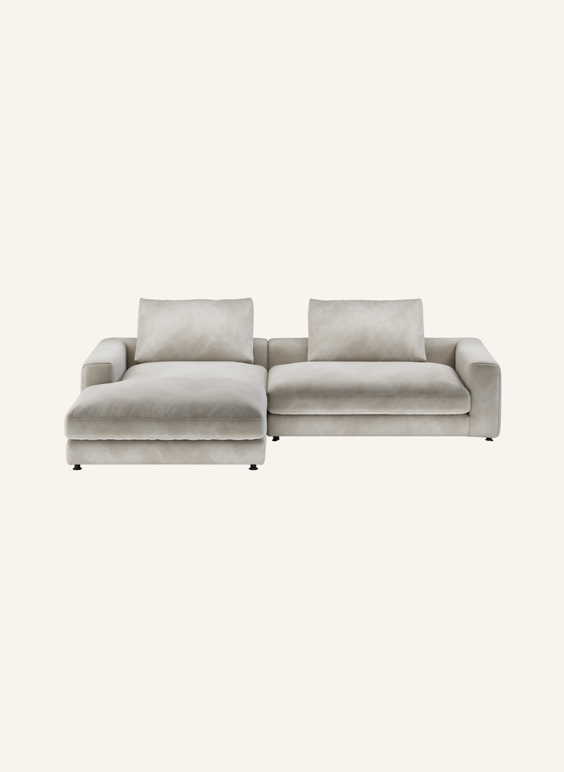 nydo Ecksofa XL MOSLER, links, Velours
