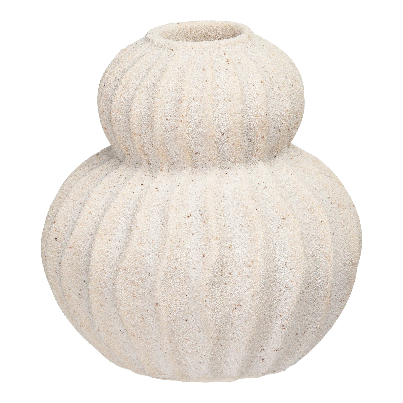 Stabkerzenhalter Curves Beige, ⌀ 10 cm, H 105 mm