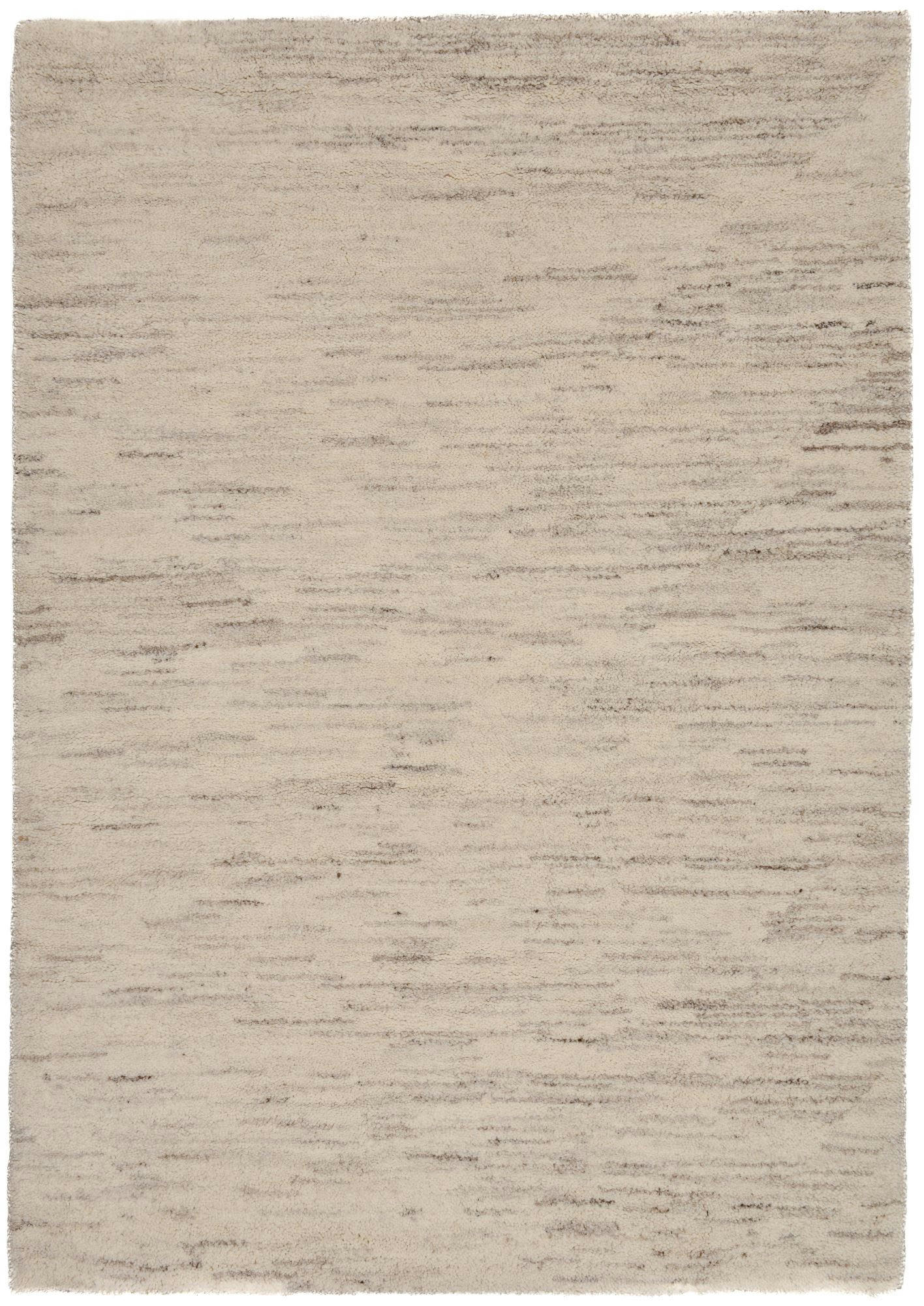 HADJ - Tapis berbère marocain noué main en laine - jaspé 70x140 cm