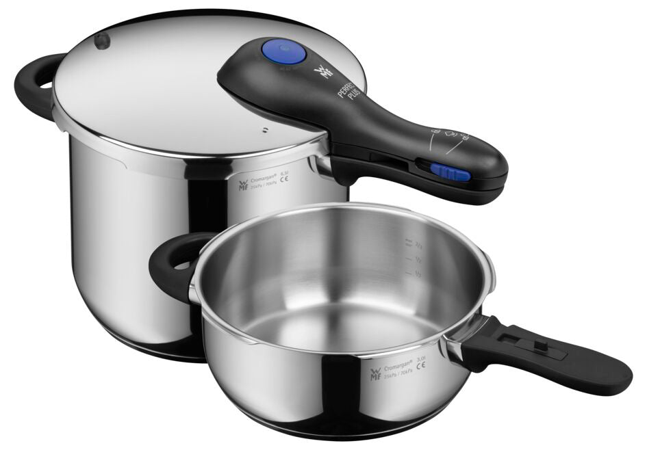 WMF Perfect Plus Snelkookpan set 3Ltr  6.5Ltr stapelbaar