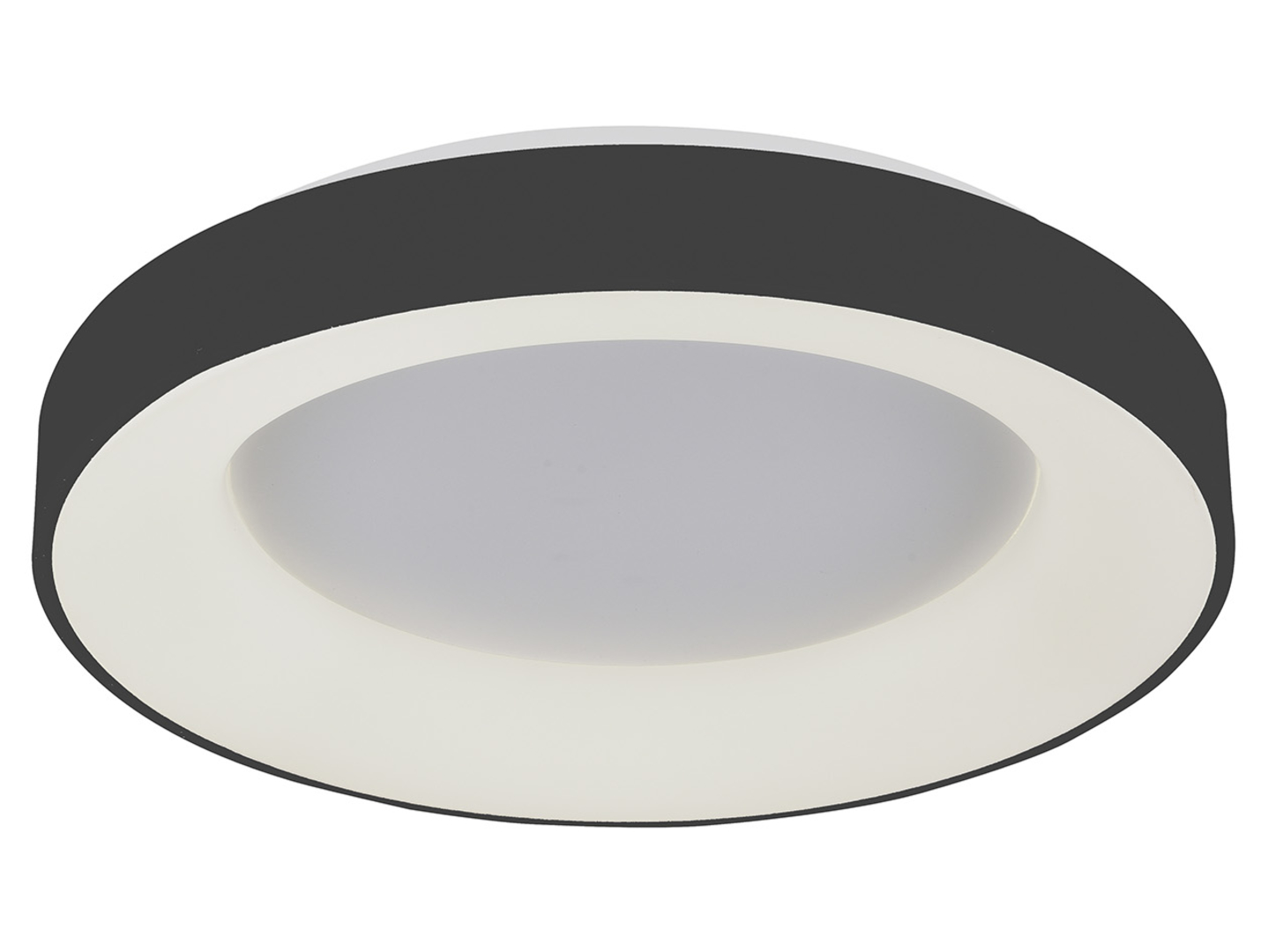 Plafon Giulia LED 48 cm aluminiowy czarny