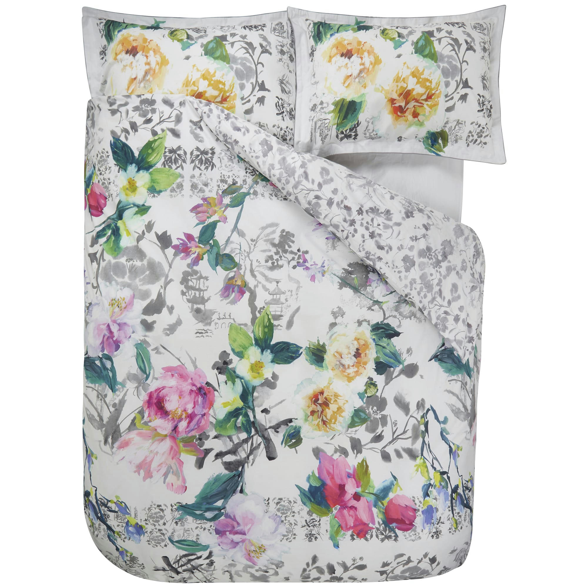 MAJOLICA - Housse de couette en percale de coton multicolore 140x200